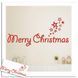 Новогодние наклейки на окна Merry Christmas 57 на 27 см красный 60830063 фото 4