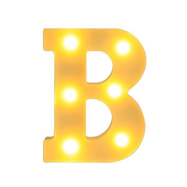 Объемная буква B led маленькая 16 на 12 см белый 553100 фото