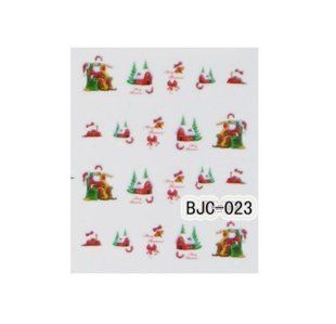 Новорічні наклейки на нігті BJC-023 фото
