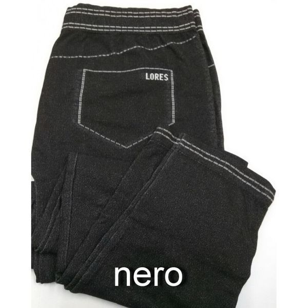 Жіночі лосіни Lores Panta Jeans 90 den 3/4 чорний 8691-black фото