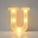 Об'ємна&nbsp;літера U led маленька 16 на 11 см білий 553099 фото 1