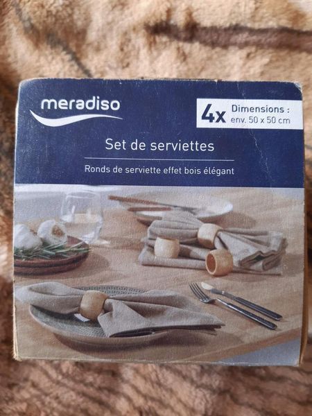 Серветки Meradiso бавовна 50 на 50 см -4 штуки 248440 фото