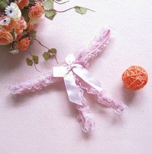 Трусики з розрізом жіночі рожеві - розмір універсальний, (резинка) 48675/3 фото