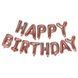 Шарики Happy birthday фольгированные 16 дюймов розовое золото 30456/4 фото 1