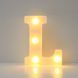Объемная буква L led маленькая 16 на 12 см белый 553098 фото 1