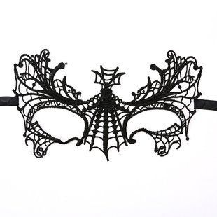 Венецианская маска маскарадная one size черный 116291/6 фото