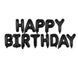 Кульки Happy birthday фольговані 16 дюймів чорний 30456/7 фото 3