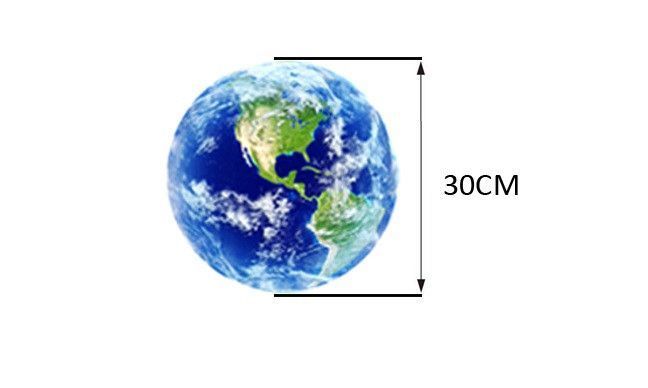 Люмінесцентна наклейка Планета діаметр 30 см блакитний 220305 фото